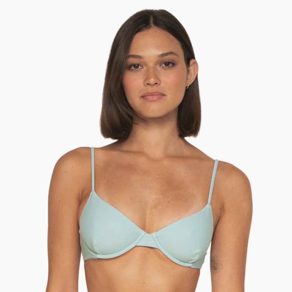 Montce dainty lulu bikini top in powder blue